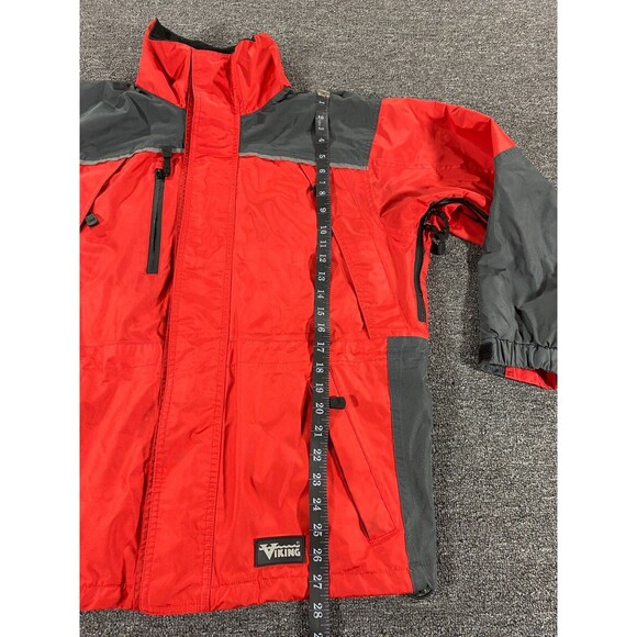 Viking Jacket Red Black Full Zip Insulated Waterproof Coat Tempest II Mens Small - Picture 5 of 11